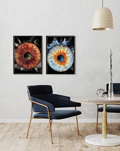 Iris en individuel dans 1 intérieur design